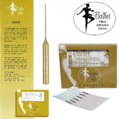 Ballet electrolysis needle gold K2
